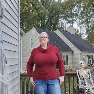 It's Our Time Rich Red Cowl Neck Sweater